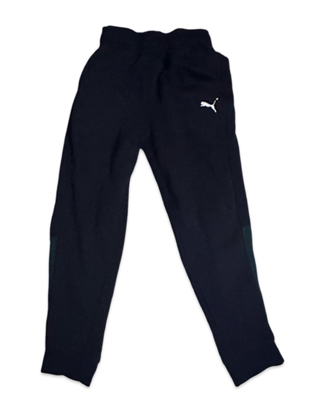 Puma Sweatpants Size 8 Navy Blue Green Athletic Jogger Pants Logo